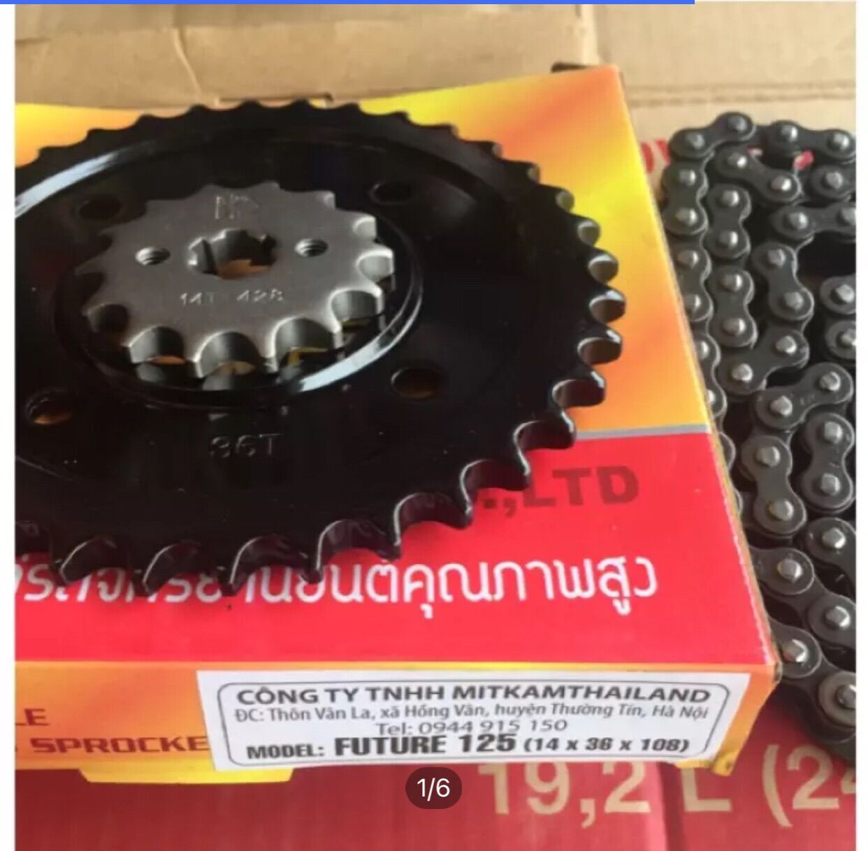 Nhông sên đĩa future 125 / nhông xích honda future 125 10ly