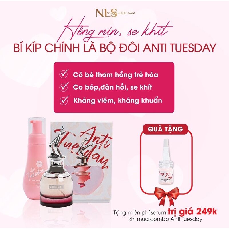 Dung dịch Vệ Sinh Say no tuesday NLS - giúp khử mùi, chống viêm, kháng khuẩn, thơm mát cả ung dịch vệ sinh say no tusday NLS, dung dịch vệ sinh NLS, dung dịch vệ sinh say no Tuesday, dung dịch vệ sinh thiên nhiên