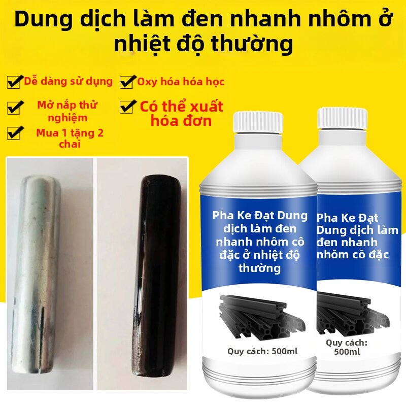 Dung Dịch Hóa Học Làm Đen và Chống Oxi Hóa cho Chi Tiết Hợp Kim Nhôm