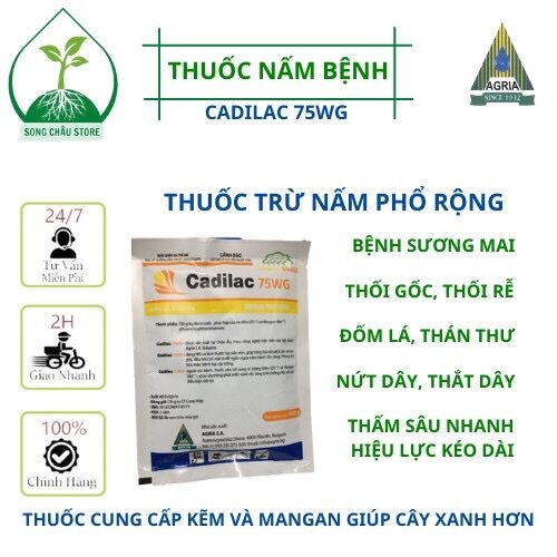 Thuốc caidilac 75wg gói 100gr phòng trừ nấm bệnh phổ rộng