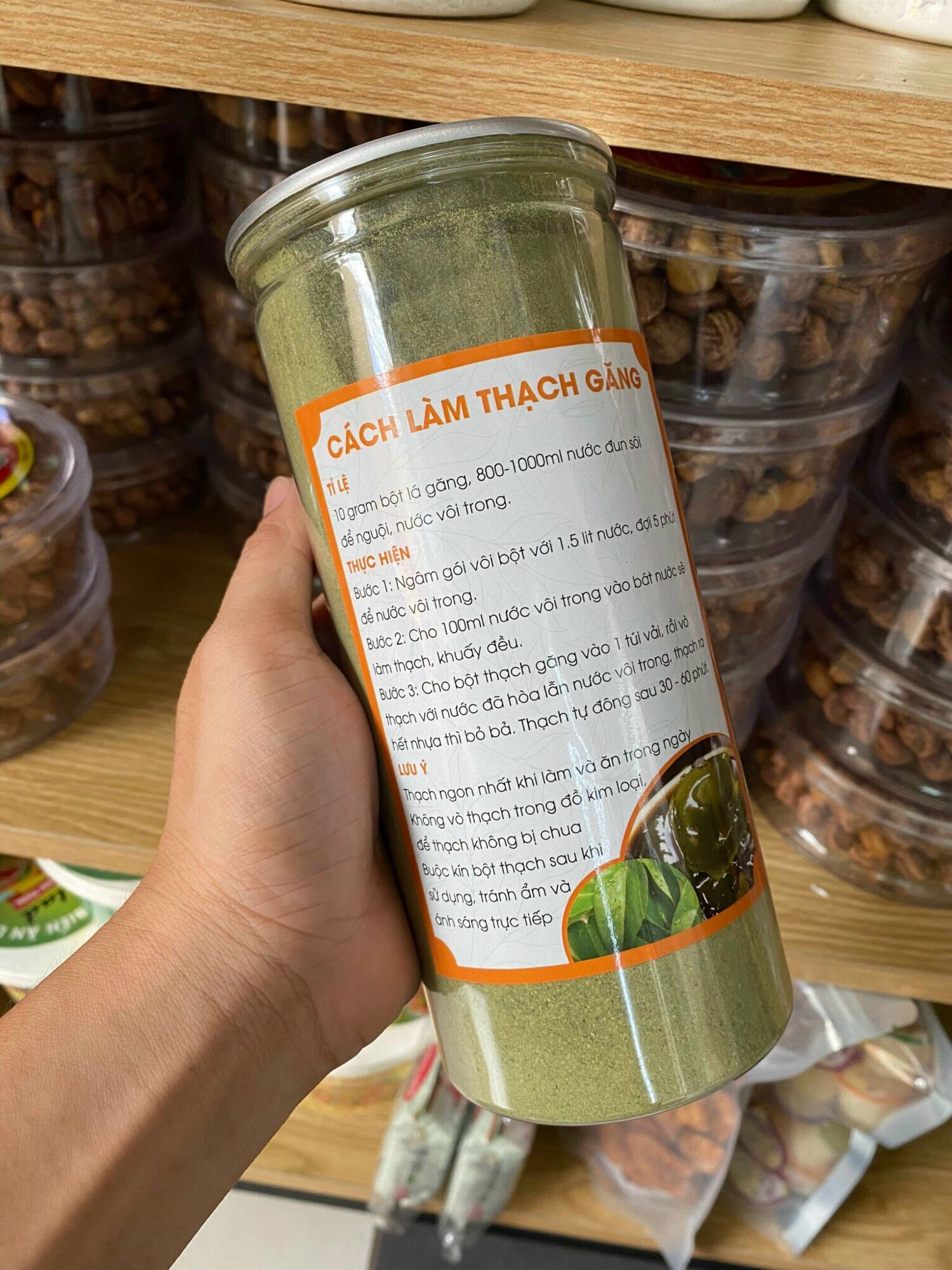 Bột thạch lá găng rừng 500gr