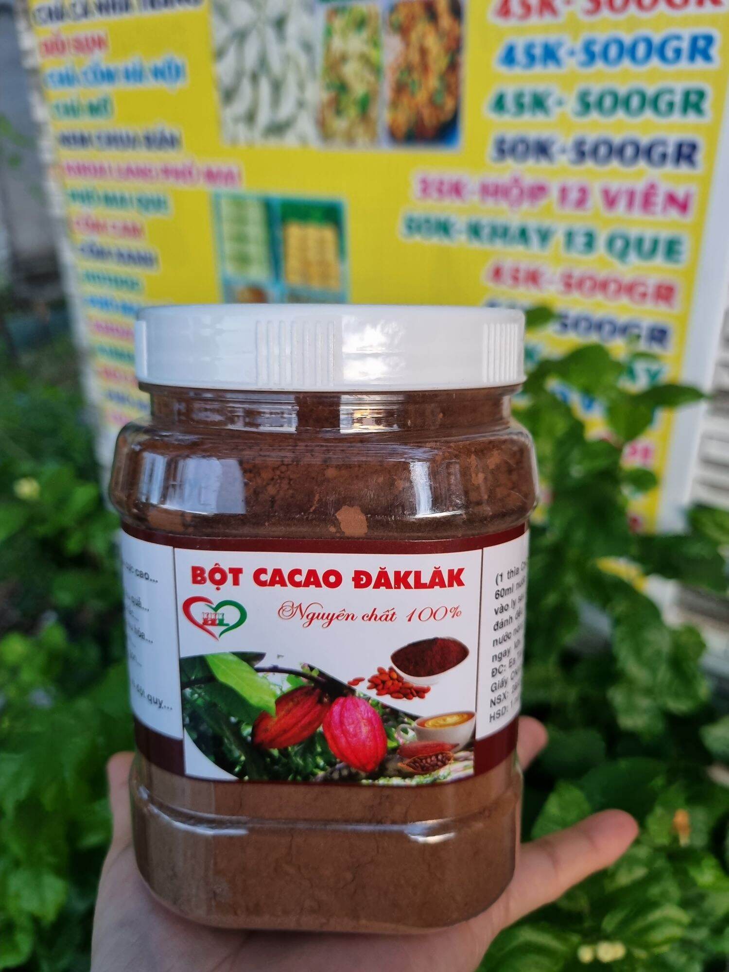 1kg BỘT CACAO NGUYÊN CHẤT ĐAKLAK