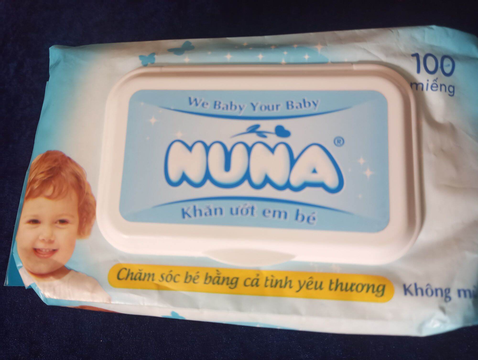 khăn giấy ướt Nuna 100tờ