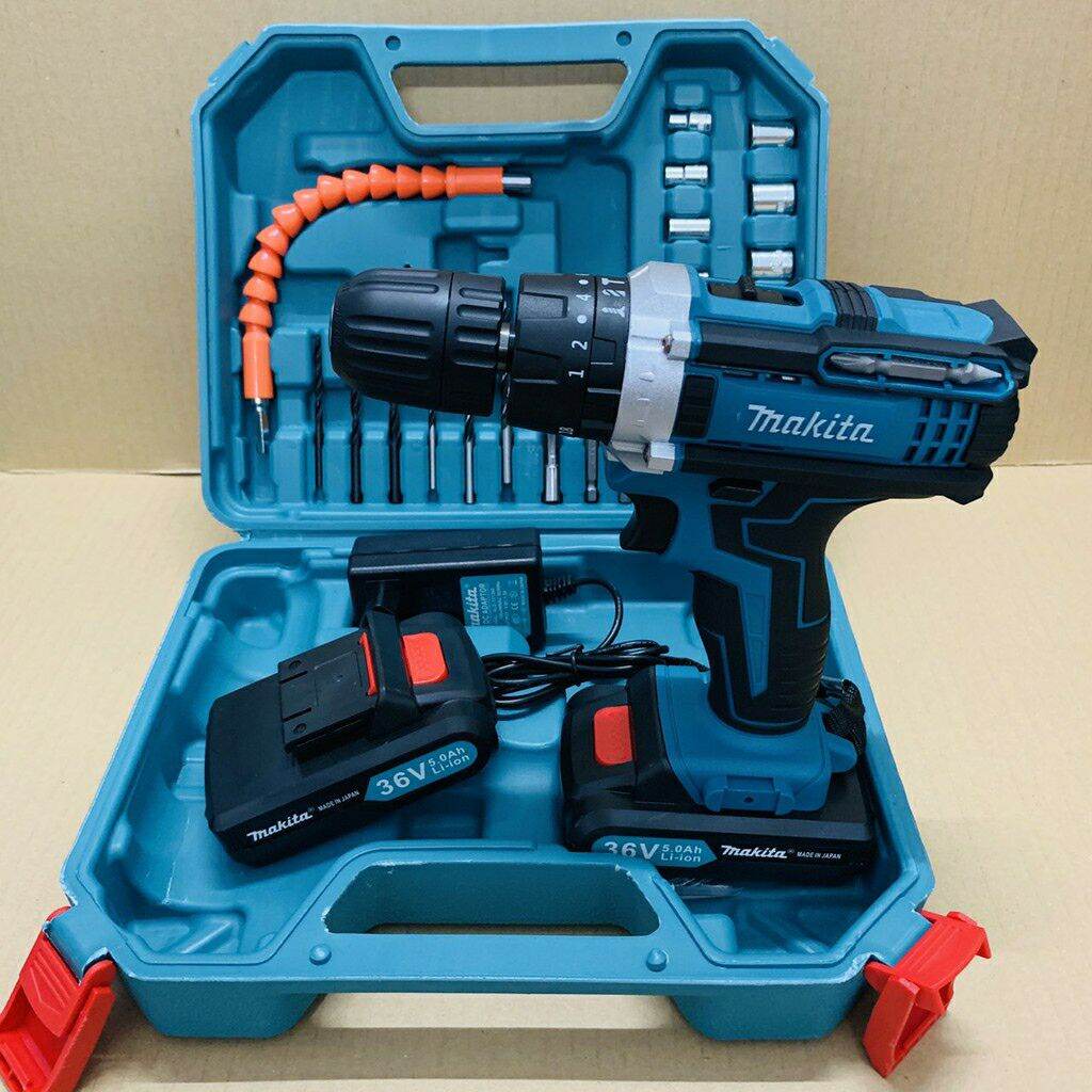 máy khoan pin máy bắt vít 36V kèm phụ kiện