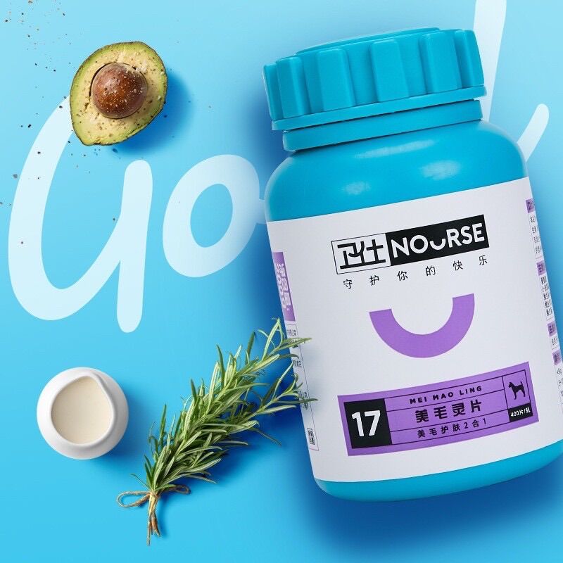 Vitamin Nourse 17 giúp phục hồi, tái tạo lông và chống rụng lông cho chó