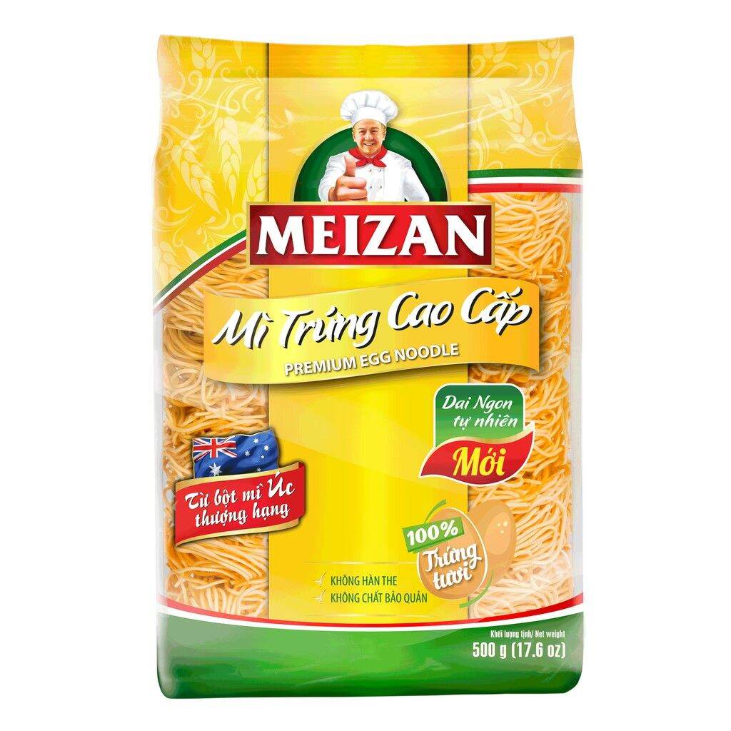 Mì trứng cao cấp mezan 500 gr