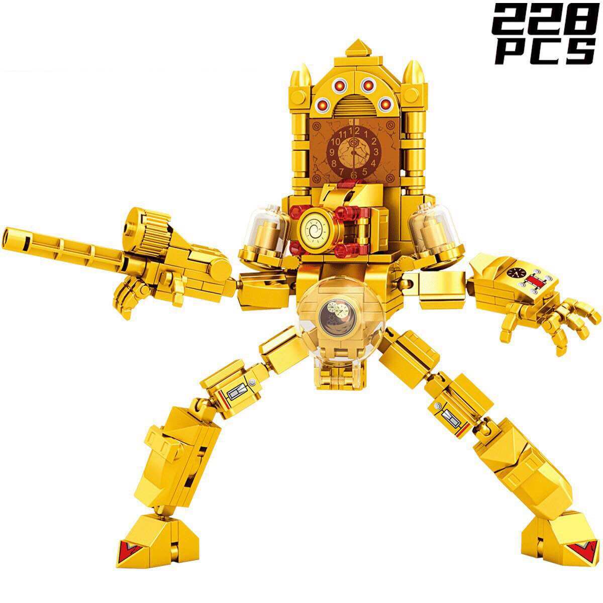 (Quà tặng kèm) - BUILD MOC LEGO Đồ chơi lắp ráp Skibidi Toilet, Titan Man Multiverse
