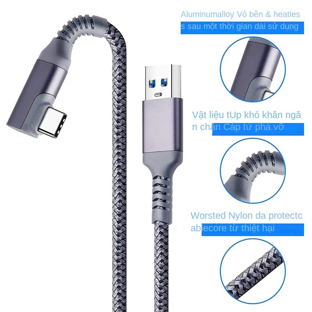 Accessories For Oculus Quest2 Quest 2 Cable Link Smart 3D Virtual Reality VR Glasses USB A To Type C 3 5M Headset Oculis Helmet