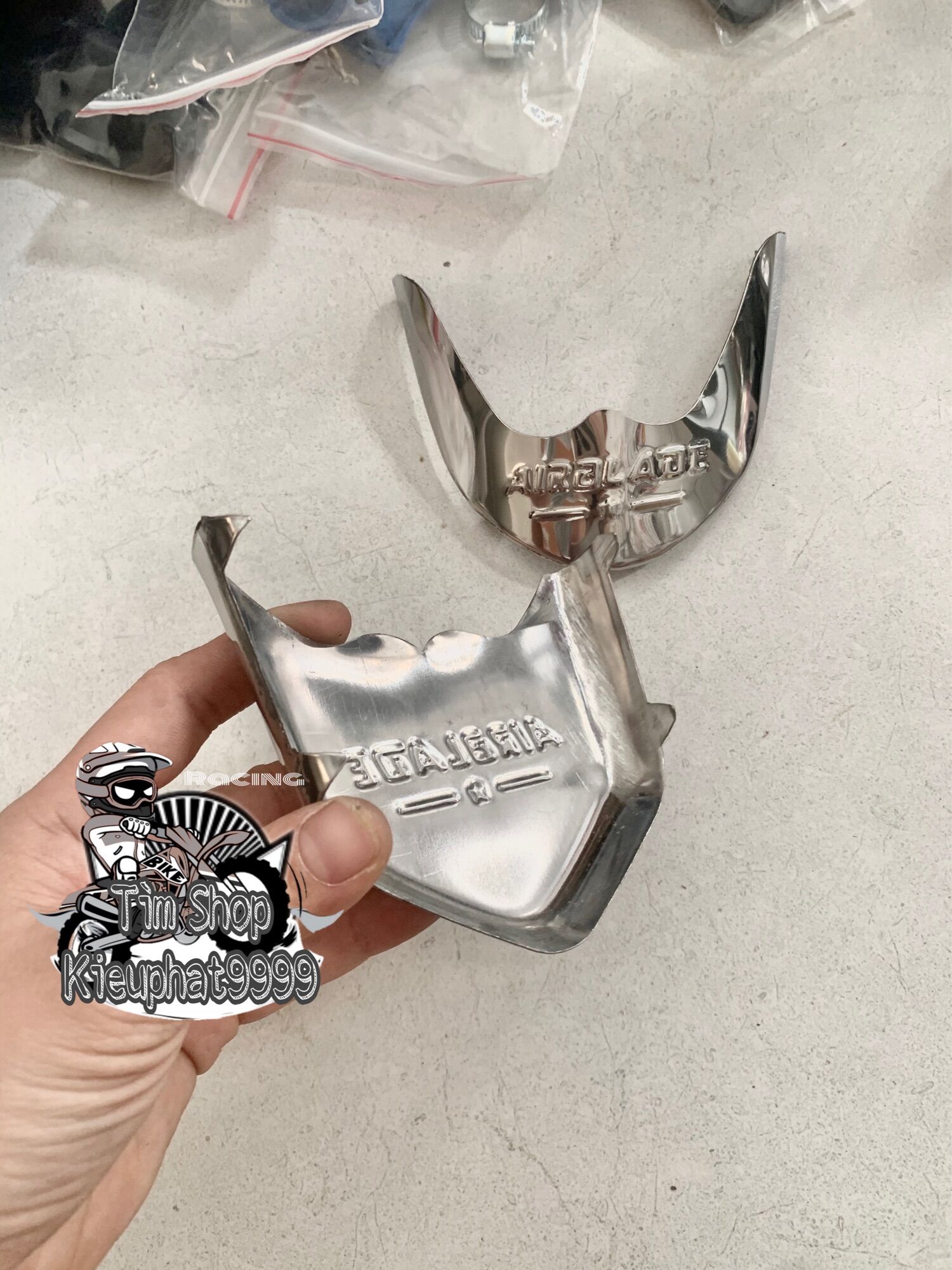 Mỏ dè Airblade 2006 đến 2010 Inox trước Sau
