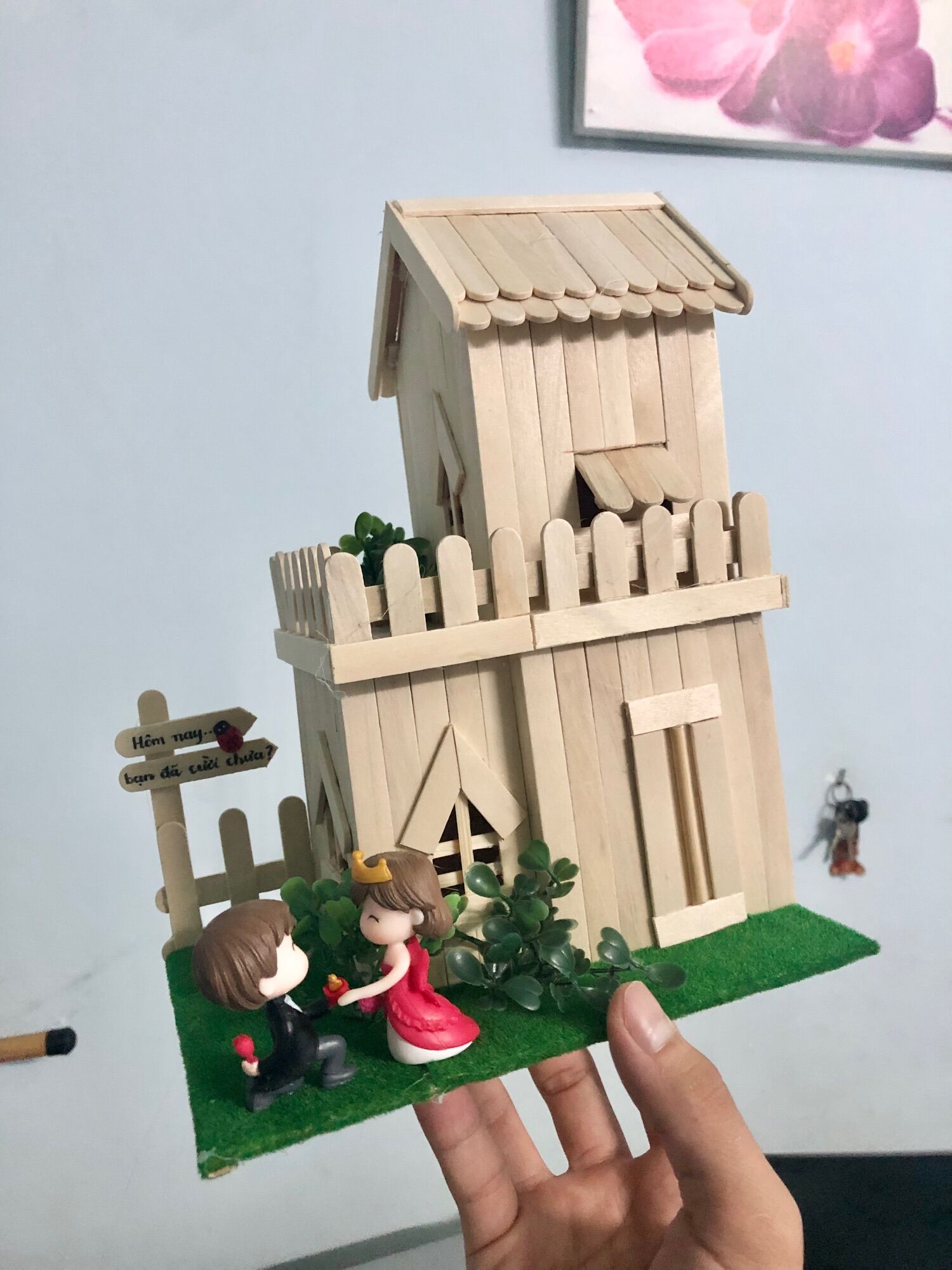 [HCM] Mô hình nhà gỗ handmade