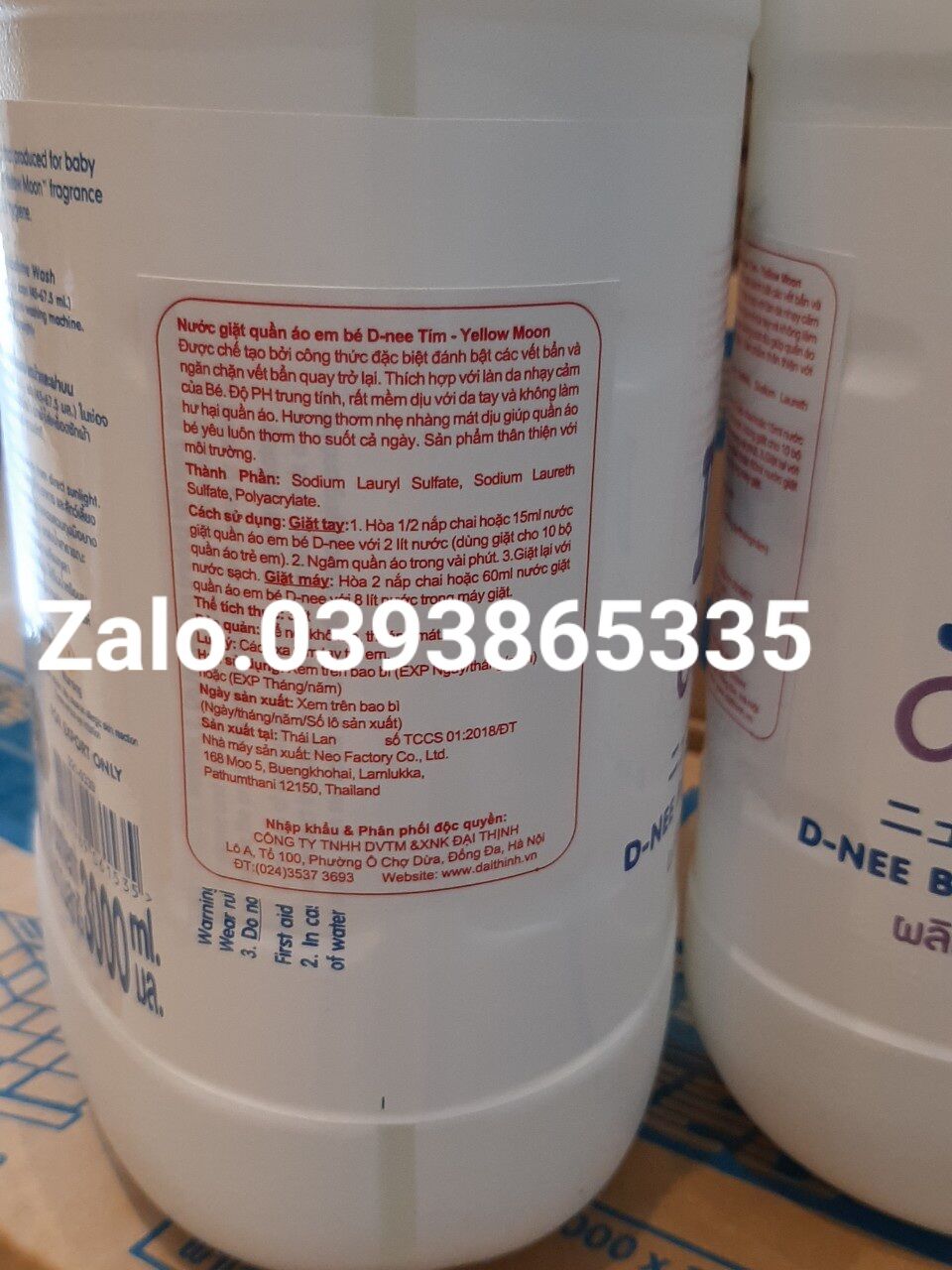 Nước giặt Dnee Thái .đủ màu mùi