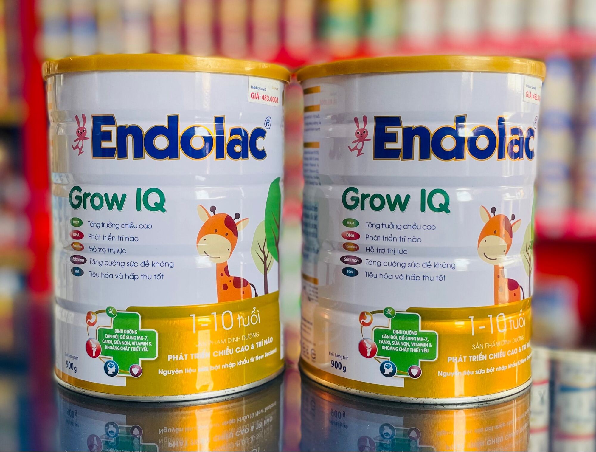 Combo 2 Lon Sữa Bôti Endolac Grow IQ 1-10T 900g