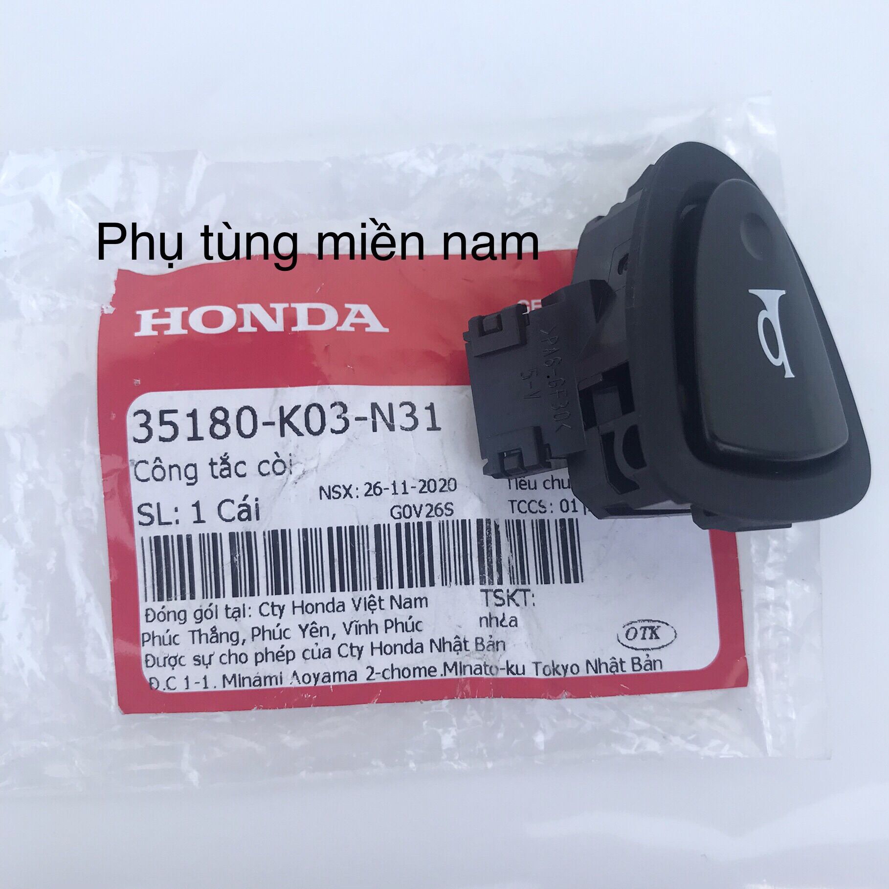 CÔNG TẮC CÒI / CÔNG TẮC KÈN WINNER 2016-2019, VISION 2014-2019, PXC 2014-2017, SH 2012-2019