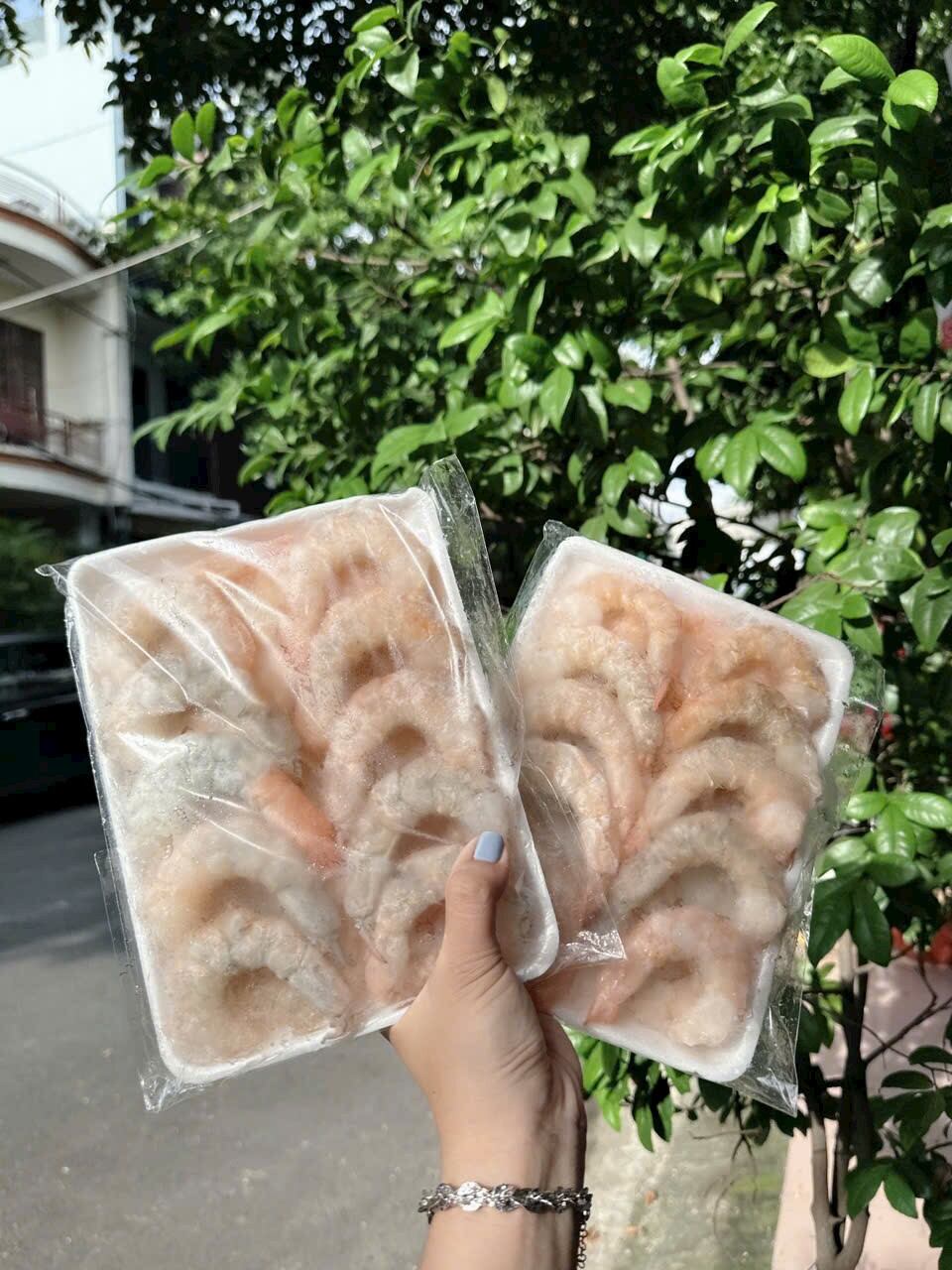 (HCM)Nõn tôm thẻ size 40-80,khay 500g