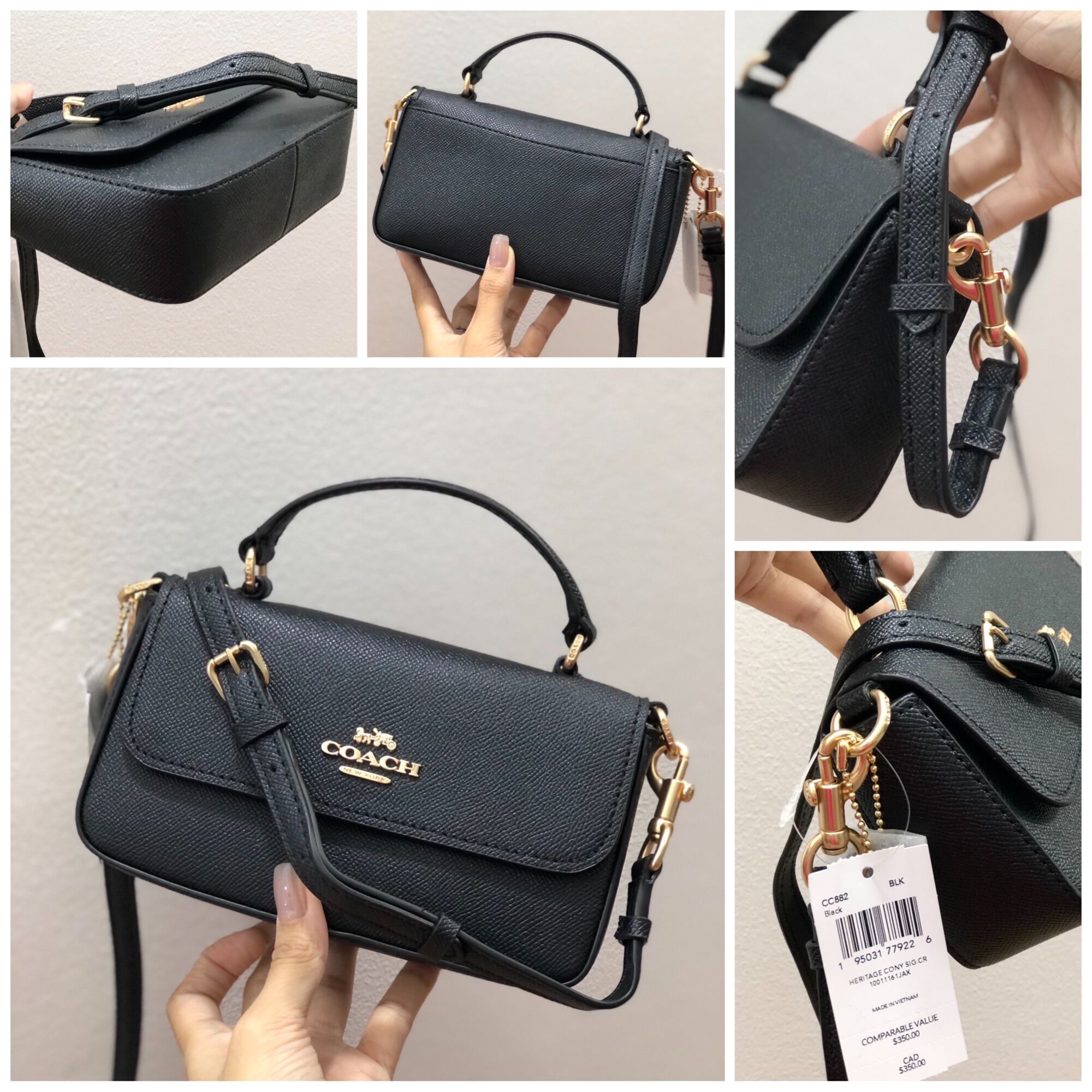 Túi C0ach Mini Josie Top Handle cuốn hút