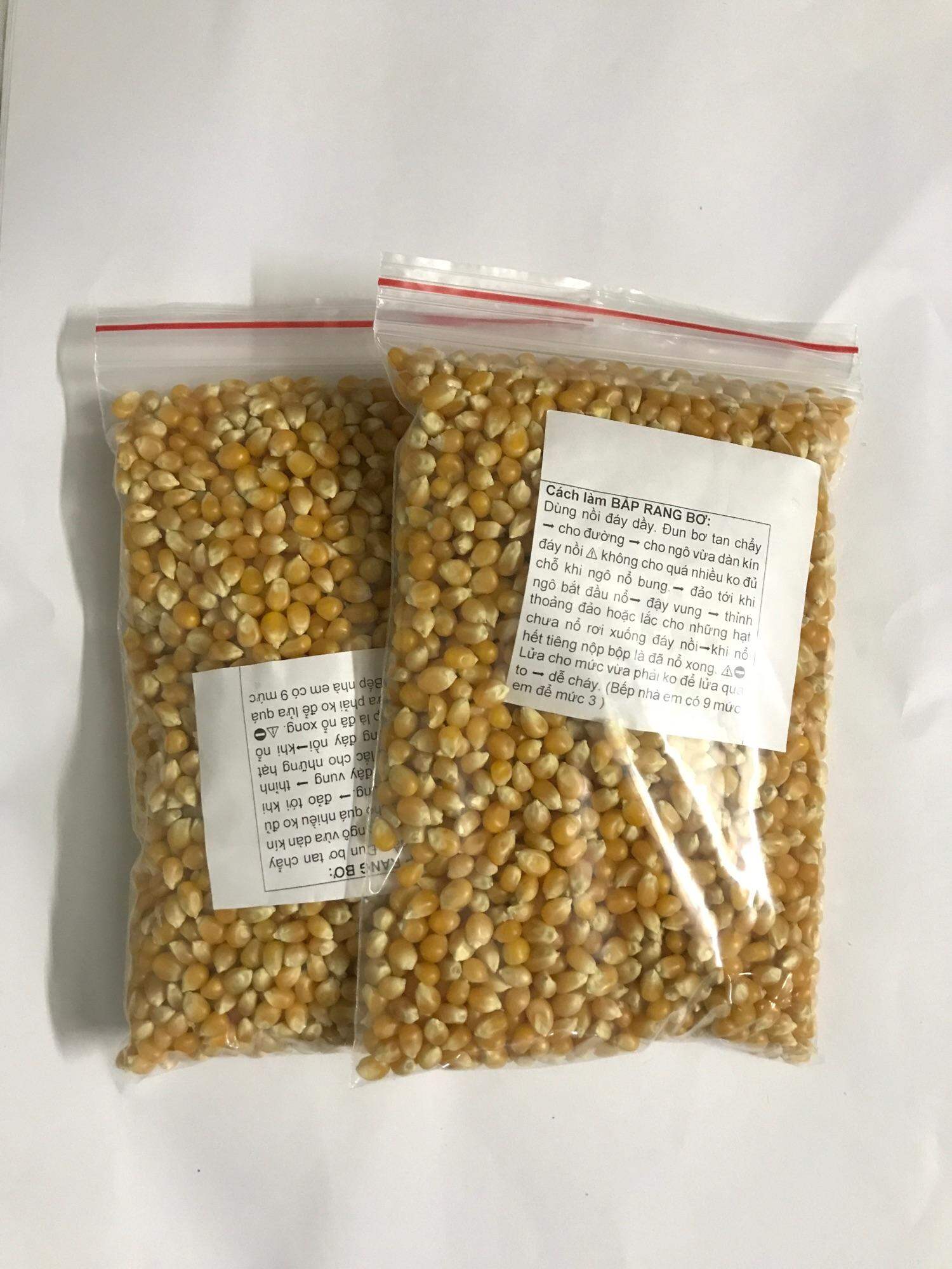 1 kg NGÔ MỸ LÀM BẮP RANG BƠ, hàng mới, bắp nổ đều.