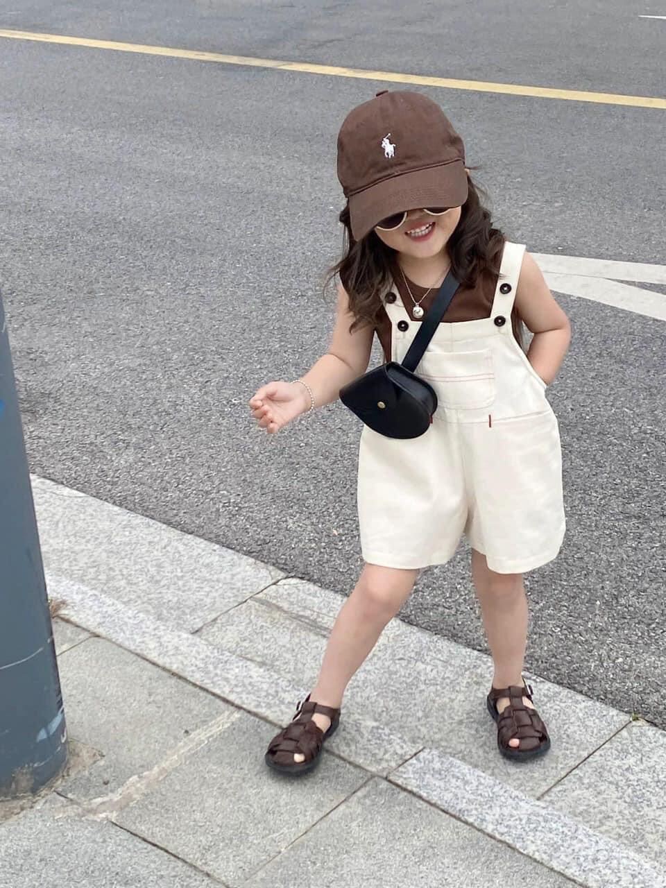 Yếm kaki kèm áo cotton 8-25kg