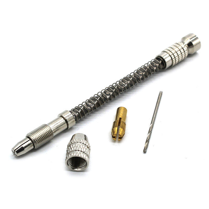 Hand-held Drill DIY Model for Making Drilling Tool Plastic Punched Handmade Crafts Walnut Olive Drilling