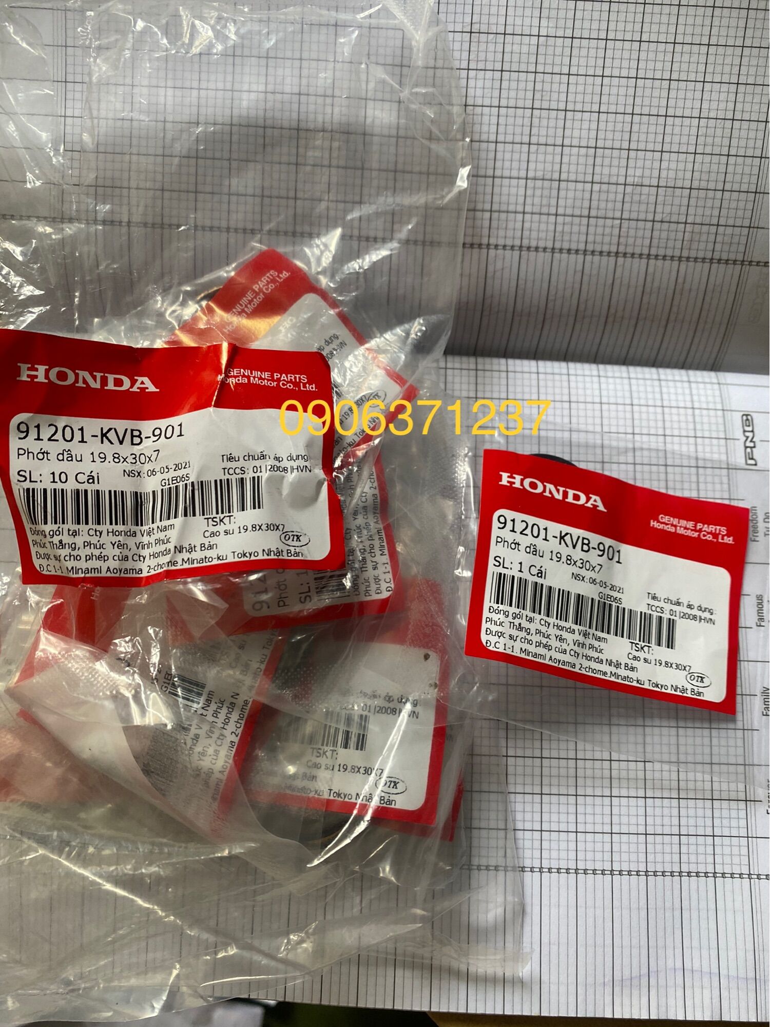 Phốt mâm lửa (mâm điện) các dòng xe Ab110/Lead110… Zin