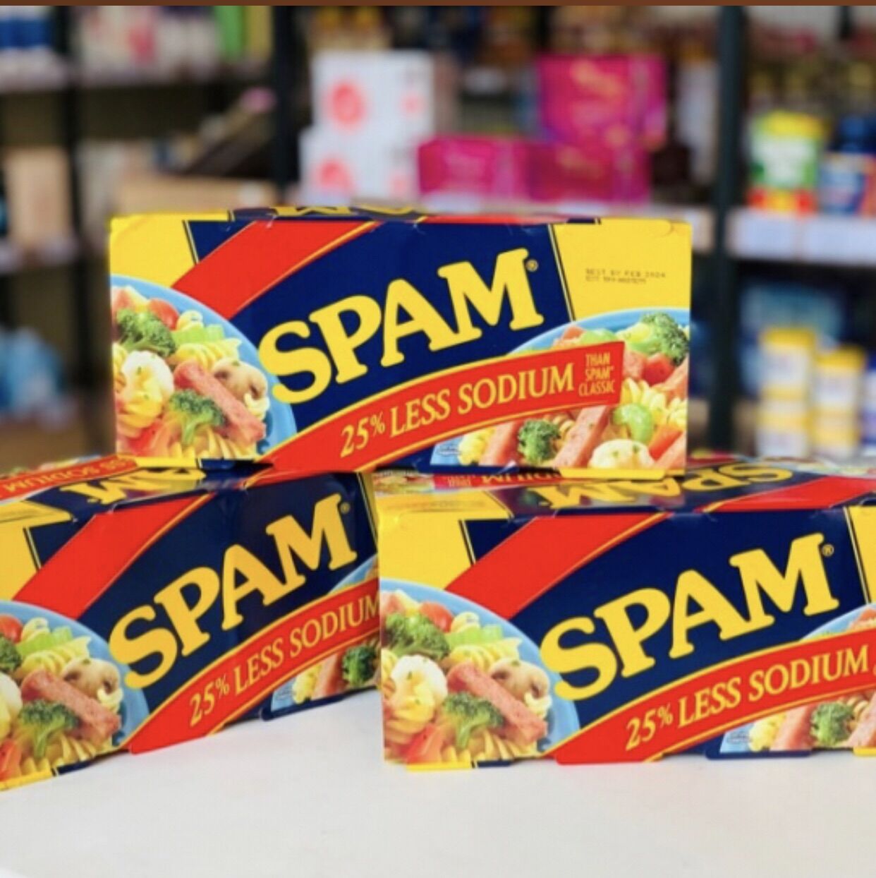 Thịt hộp Spam less 25% sodium