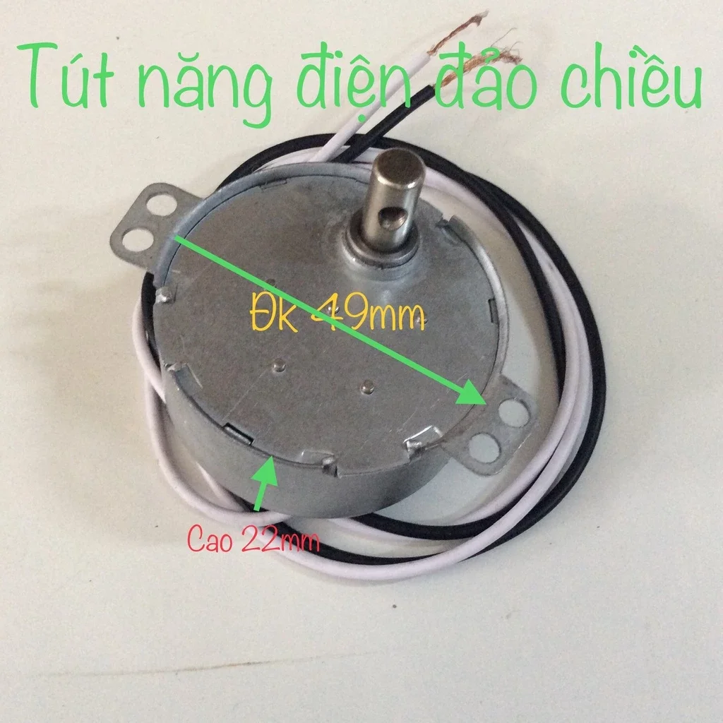 Nhông Quay Điện Chuyển Đổi Hướng Gió Cho Quạt Treo Tường