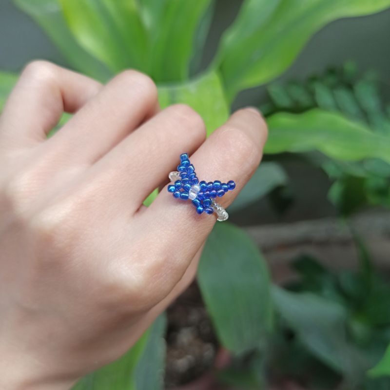 Nhẫn hạt cườm handmade