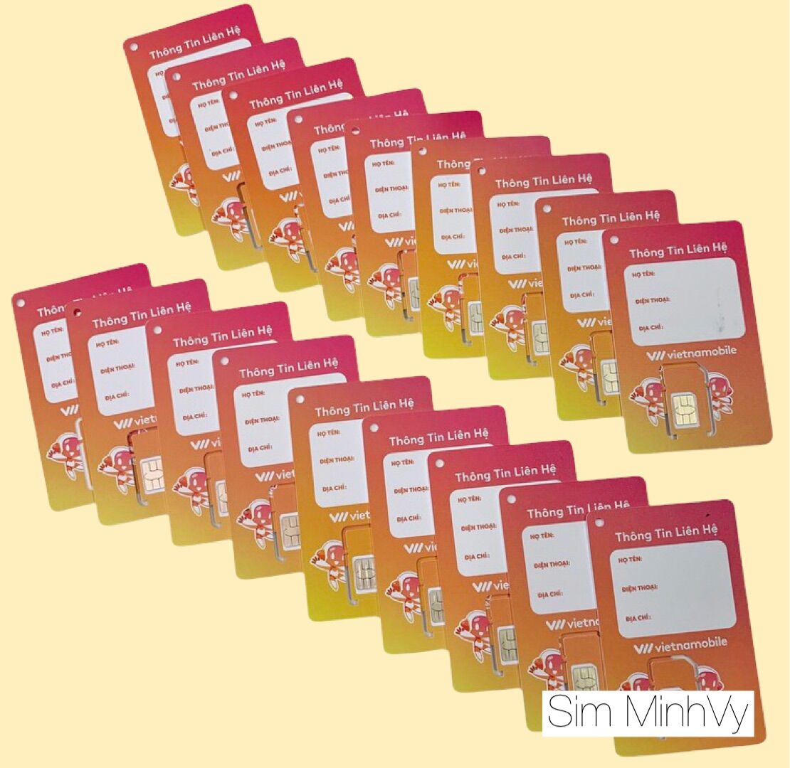 Combo 10 sim Vietnamobile hạn 1 tháng