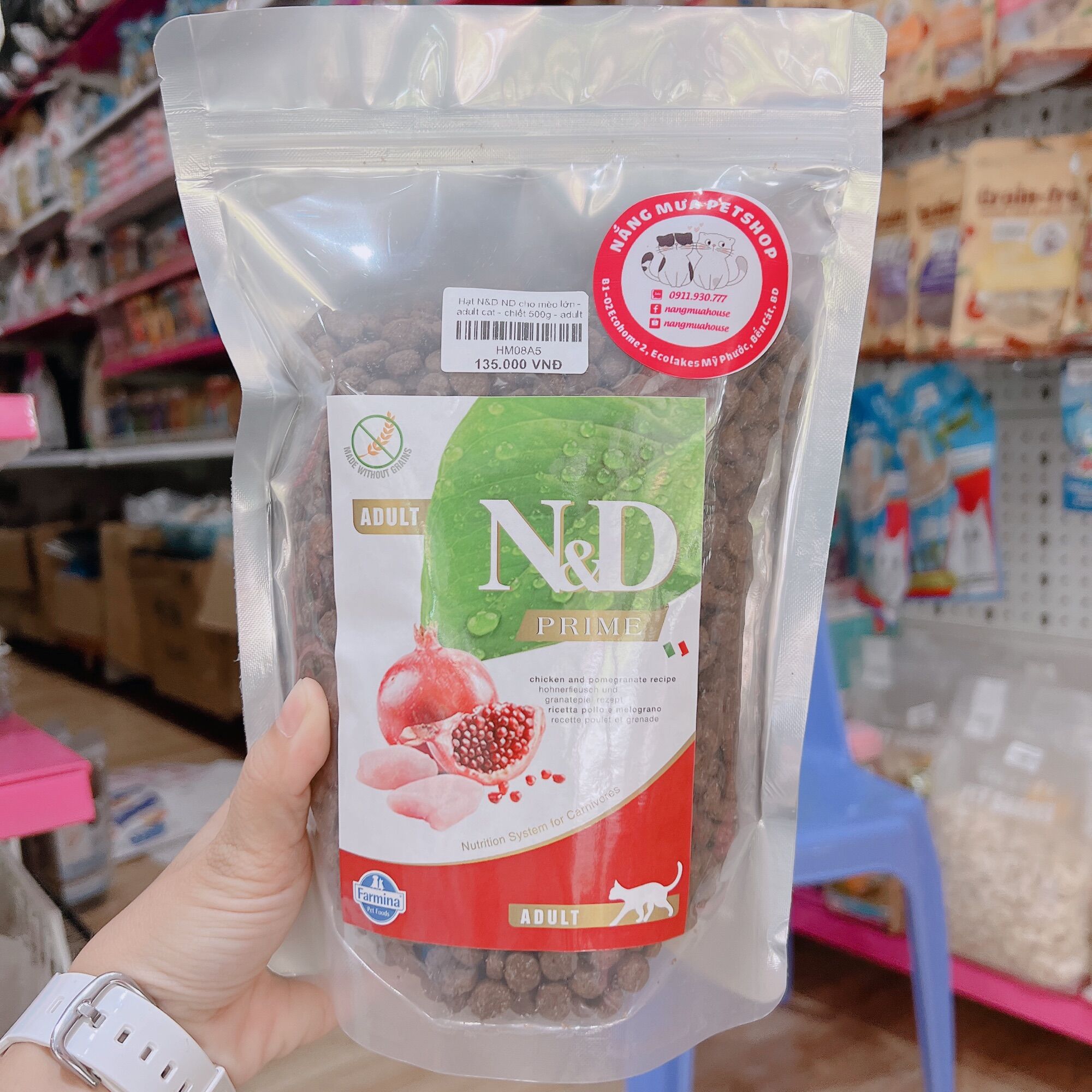 HẠT N&D cao cấp cho mèo, không ngũ cốc