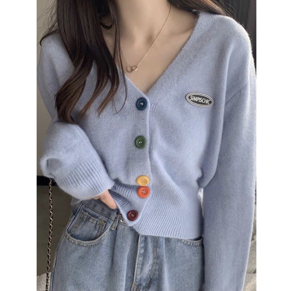 Áo cardigan len mỏng siêu xinh Quảng Châu