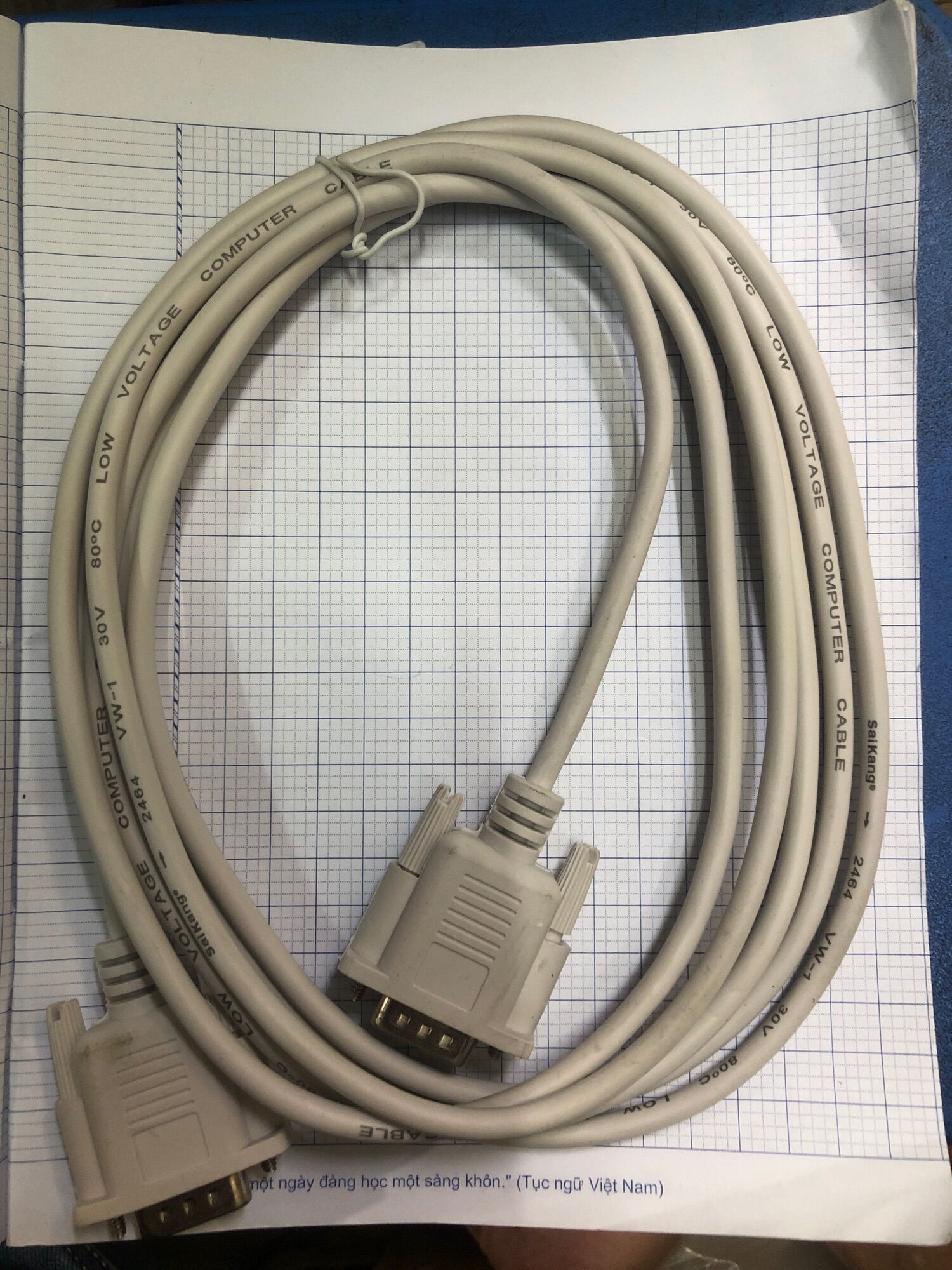 Dây cổng com / dây db9 / dây đầu đực - cái / dây đầu cái - cái / dây đầu đực - đực / đầu chuyển đực - đực / đầu chuyển cái cái / 1.3 mét / 3 mét / 5 mét / 10 mét