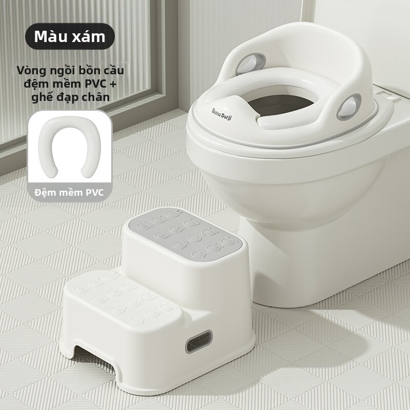 BEIMADUOJI | Bệ ngồi toilet có nệm cho trẻ em cỡ lớn