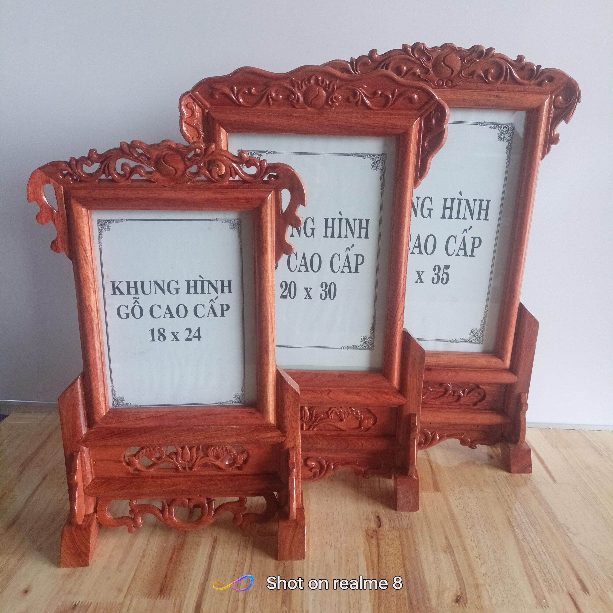 Khung Ảnh Thờ Gỗ Hương 100%(18/24, 21/31, 25/35)
