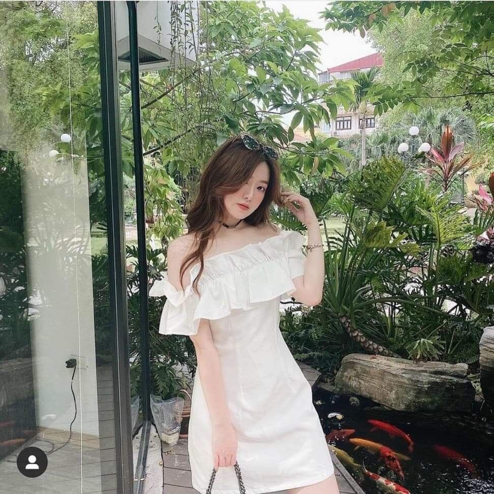 Váy trễ vai bánh bèo KA56