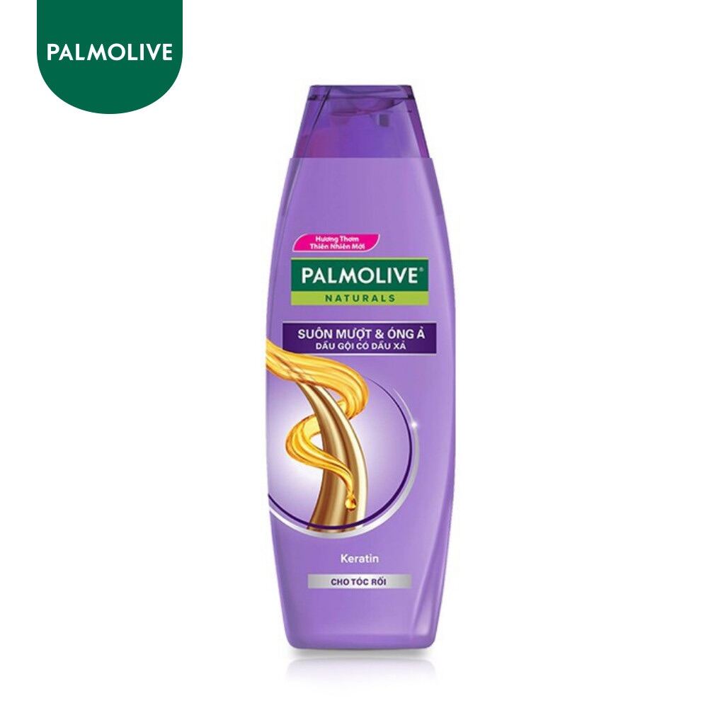 [Hcm]Dầu Gội Và Xả Palmolive Suôn Mượt Óng Ả 180Ml Tím