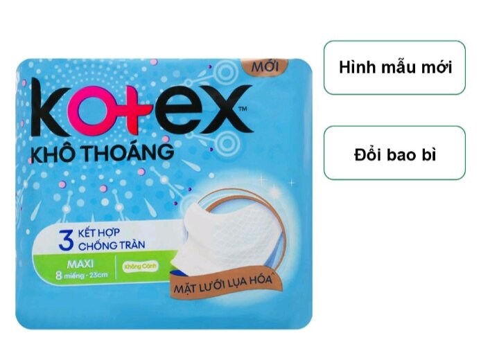 Băng Vệ Sinh Kotex Maxi Không cánh 8 miếng