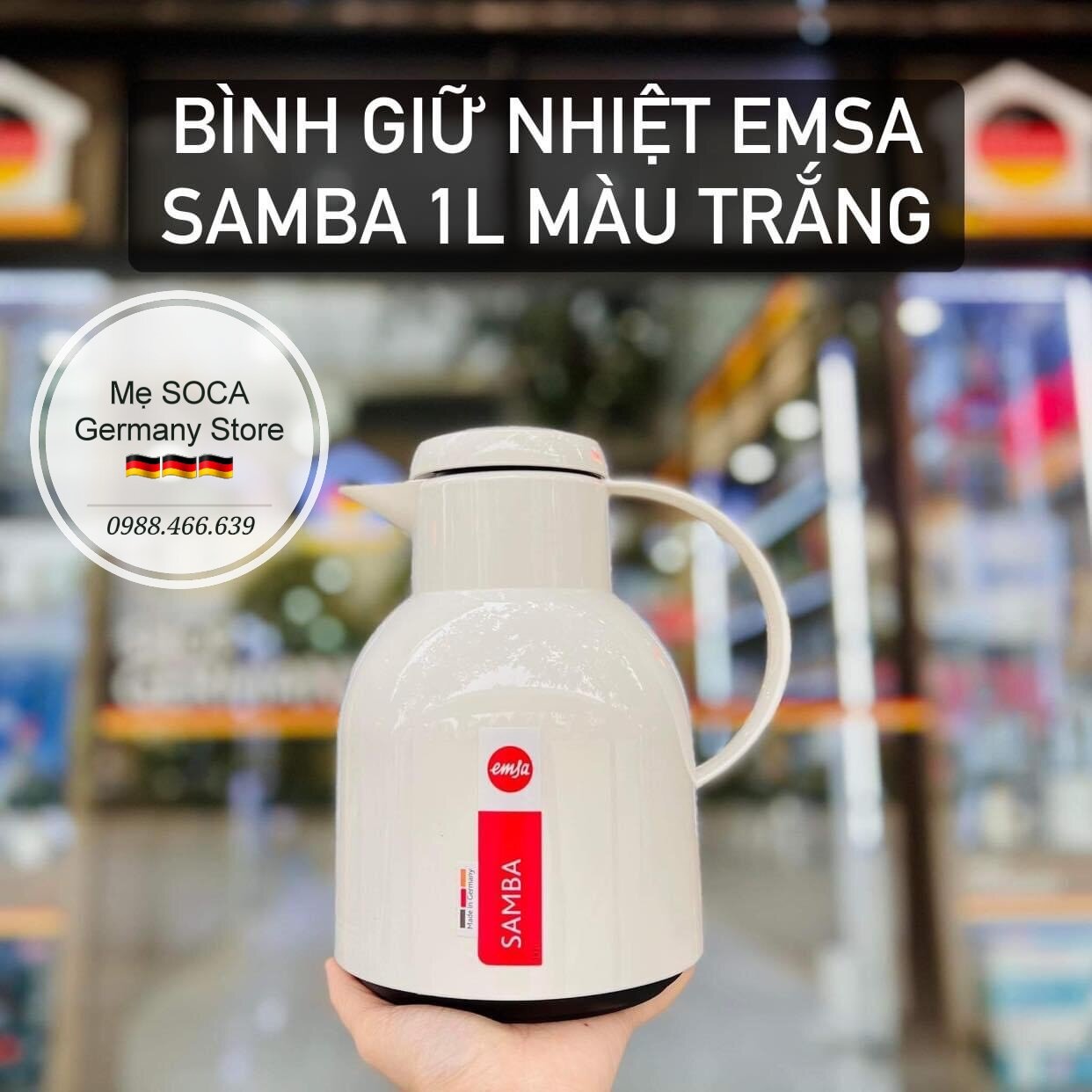 Bình giữ nhiệt EMSA SAMBA 1l - Made in Germany 🇩🇪