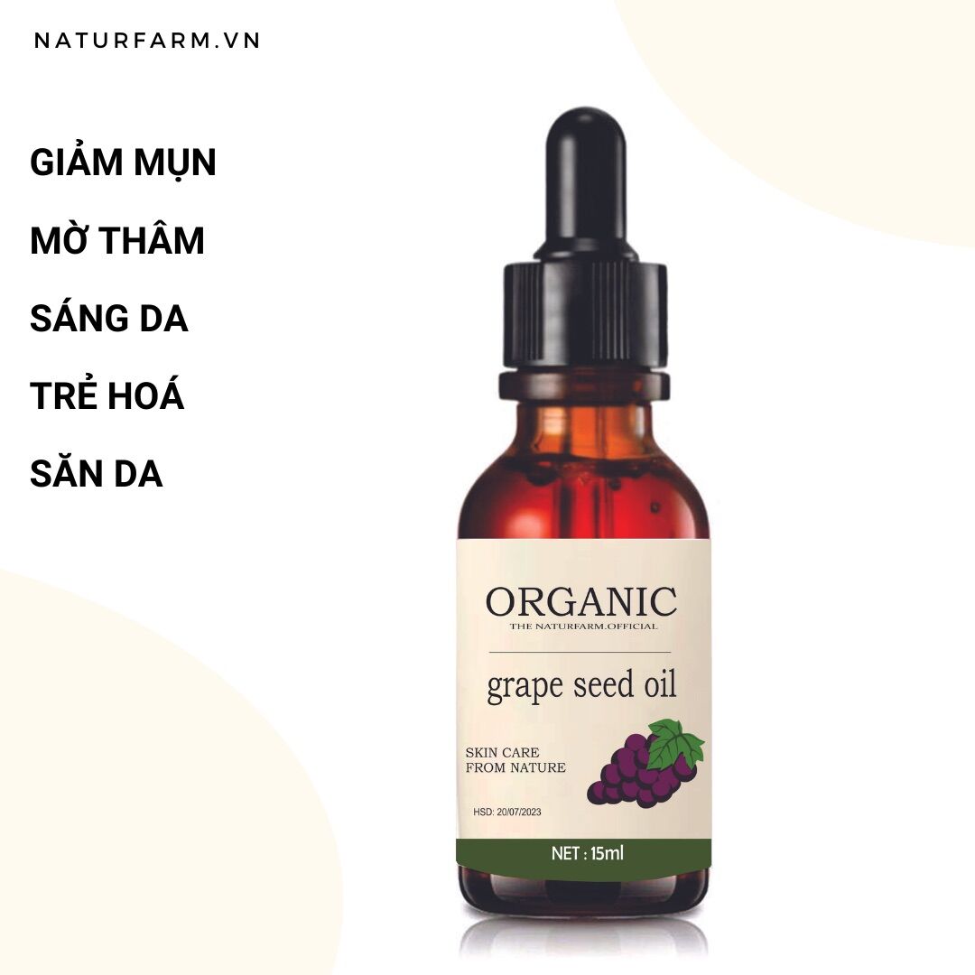 Dầu hạt nho nguyên chất hữu cơ 15ML