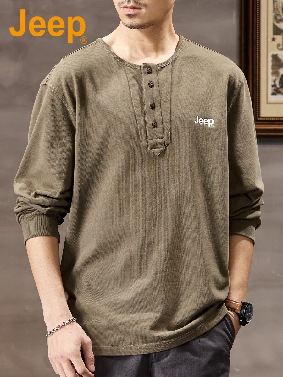 Jeep | Men's Autumn New Style Cotton T-shirt Giá  1,391,000 Đồng*Miễn phí vận chuyển