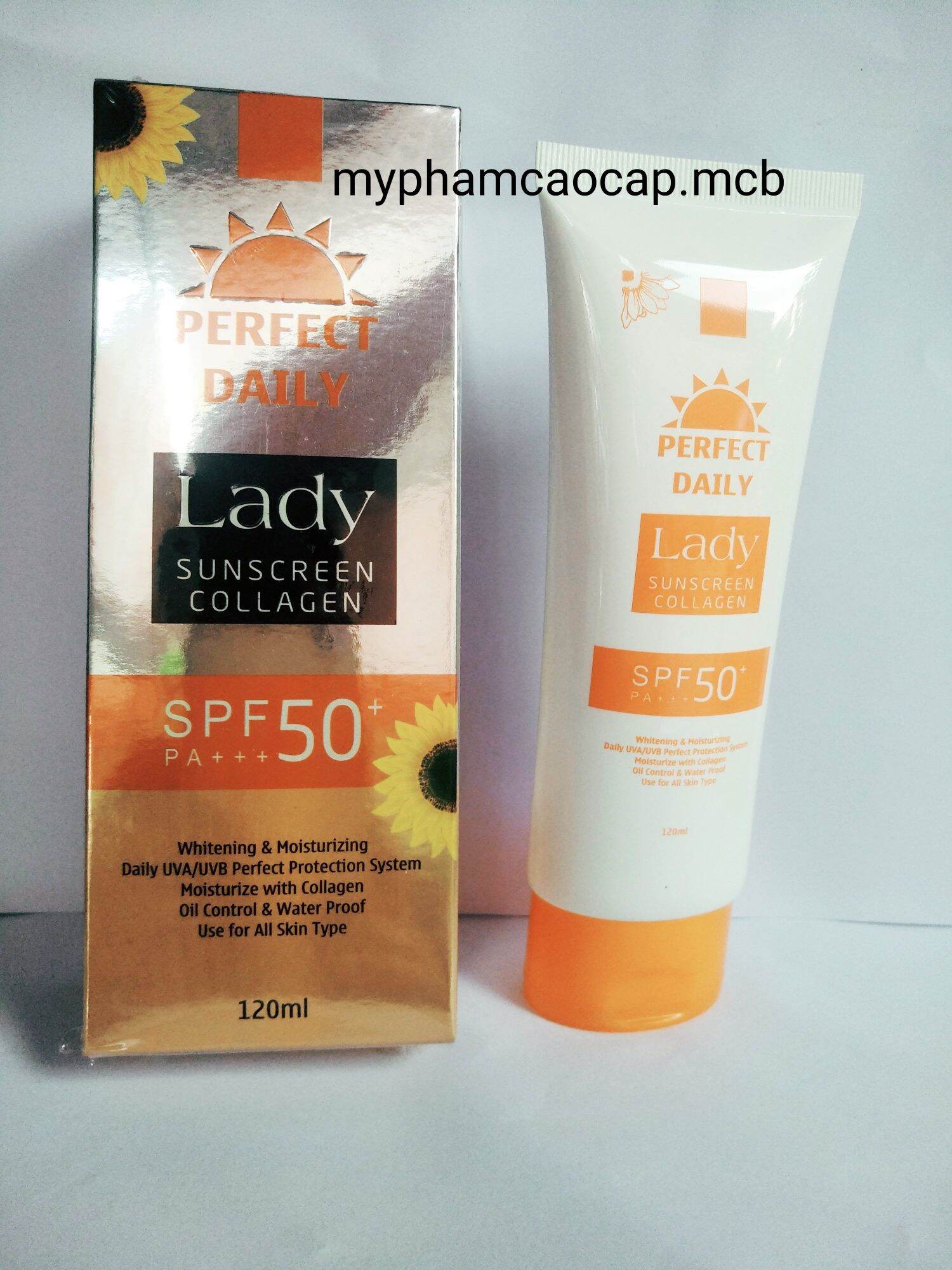 Kem chống nắng collagen lady 120ml