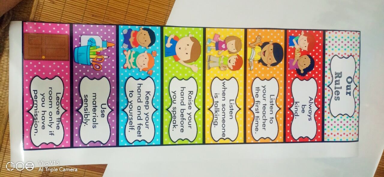 decal nội quy lớp song ngữ