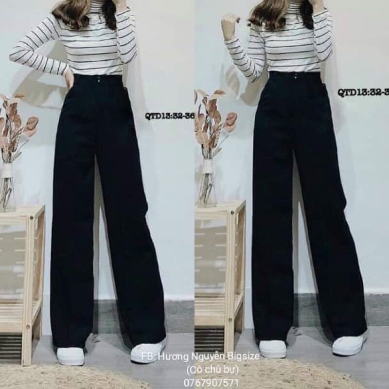55-90kg bigsize quần suông chân dài thần thánh