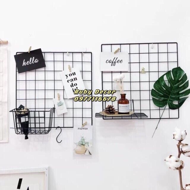 Giỏ Lưới -Khung Sắt Trang Trí Phòng, Bàn Học