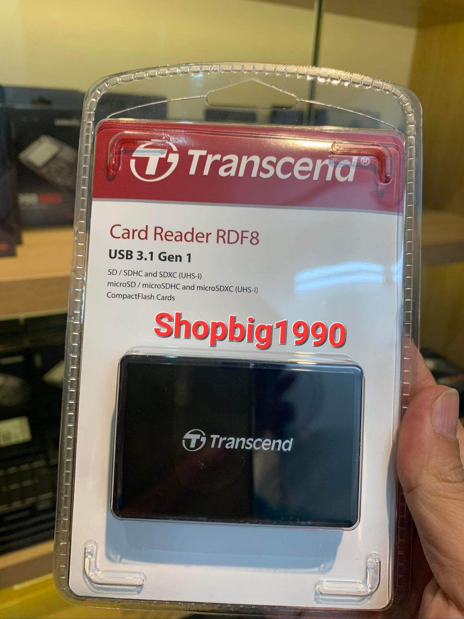 Đầu đọc thẻ nhớ Transcend F8 đa năng - Bảo hành 12 tháng