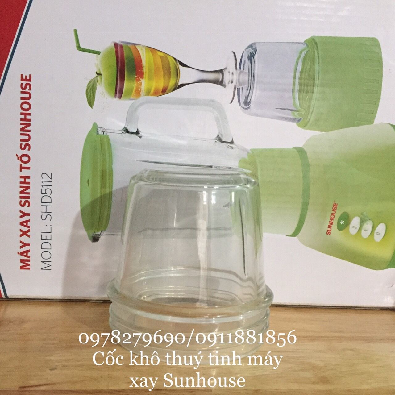 CỐI THỦY TINH NHỎ MÁY XAY SUNHOUSE SHD5110 SHD5111 SHD5112 SHD5115 SH550