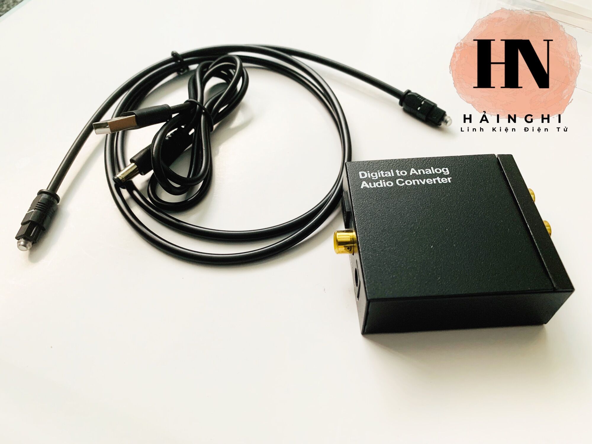 Bộ chuyển âm thanh Analog Audio Converter Adapter RCA L/R 3.5mm