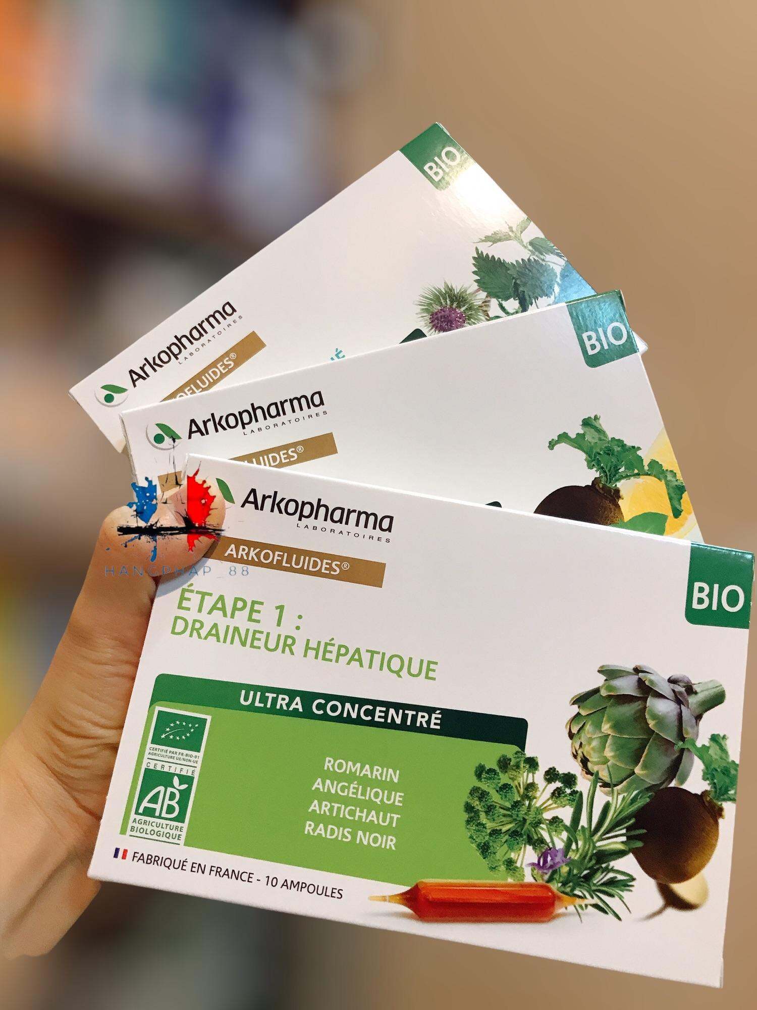 Detox Gan Thận Da Arkopharma 30 ngày hàng nội địa Pháp