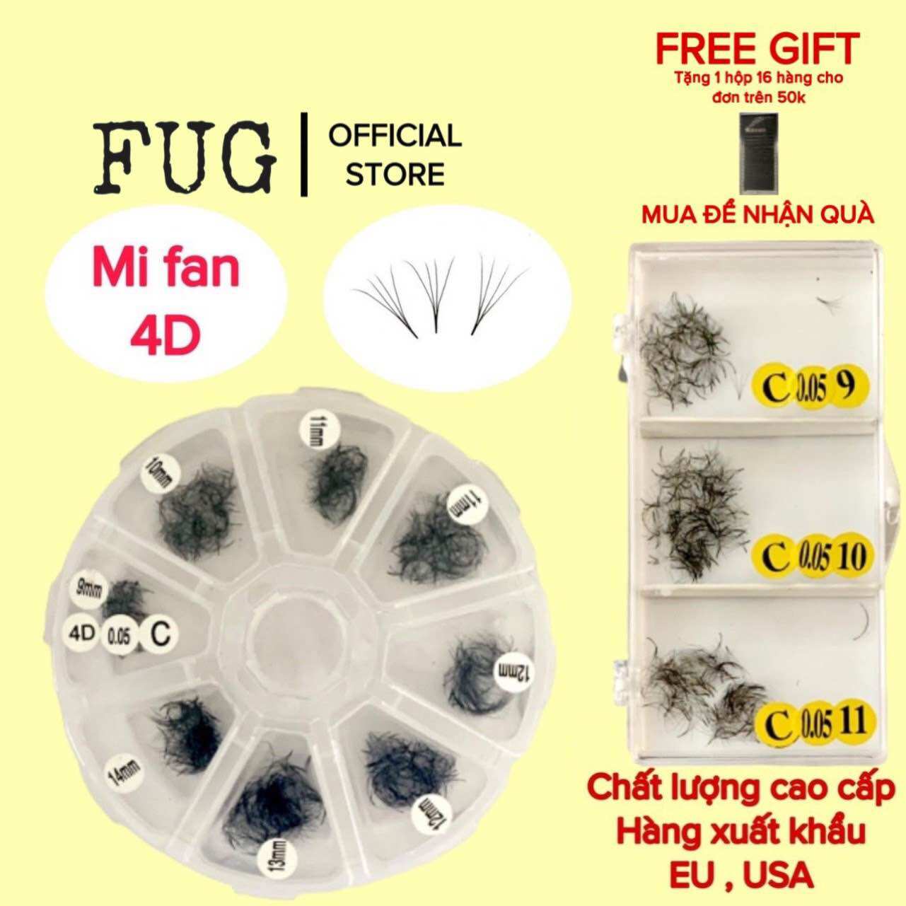 Mi fan 4d mix các loại, 1 hộp 500 fan hoặc 1000 fan