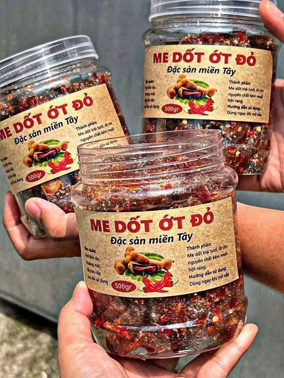 Me Dốt Ớt Đỏ Lọ Siêu Ngon ( 500 Gram ) 🪻