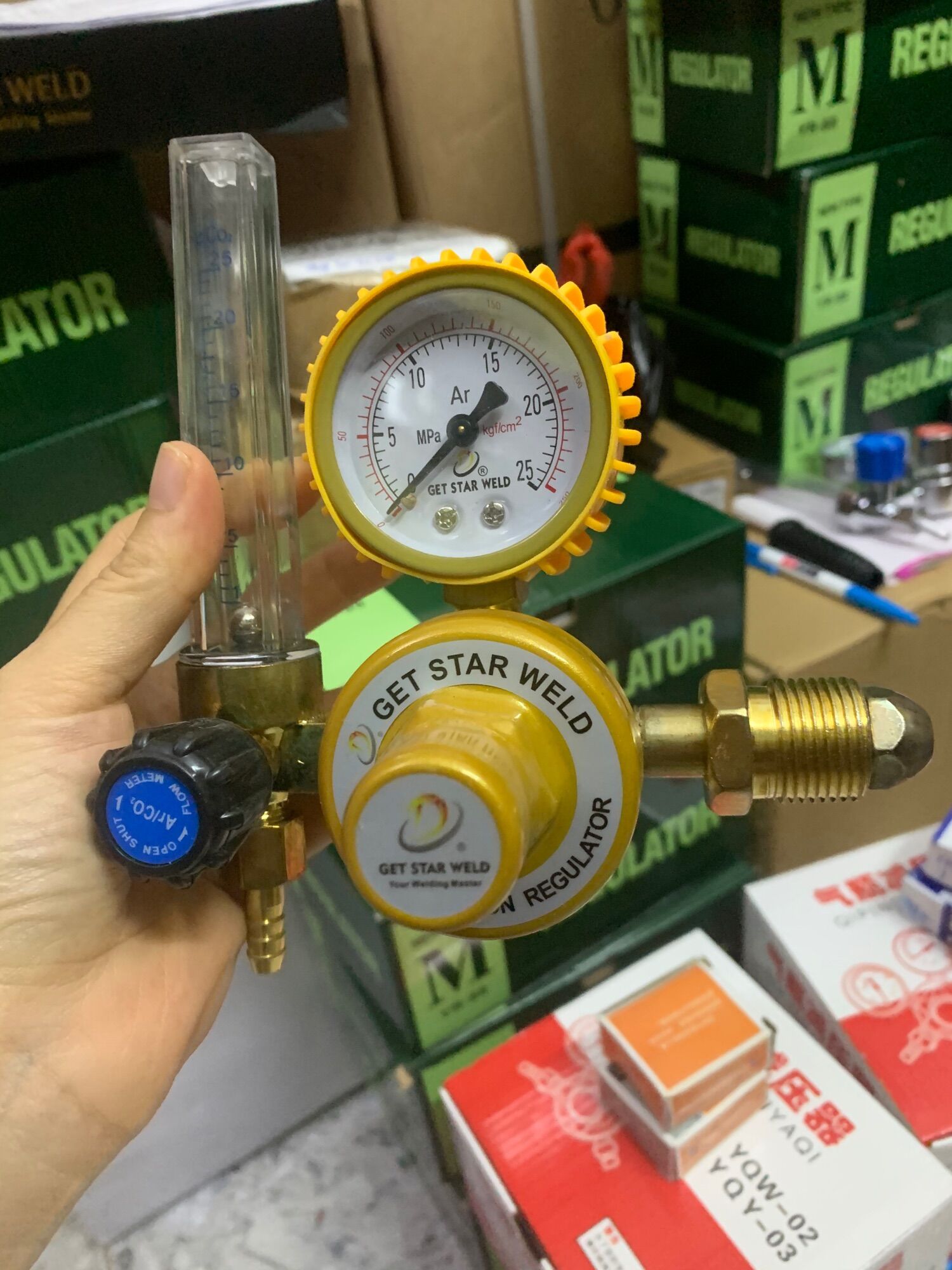 Đồng khí argon chính hãng getstar ren ngoài gs2002