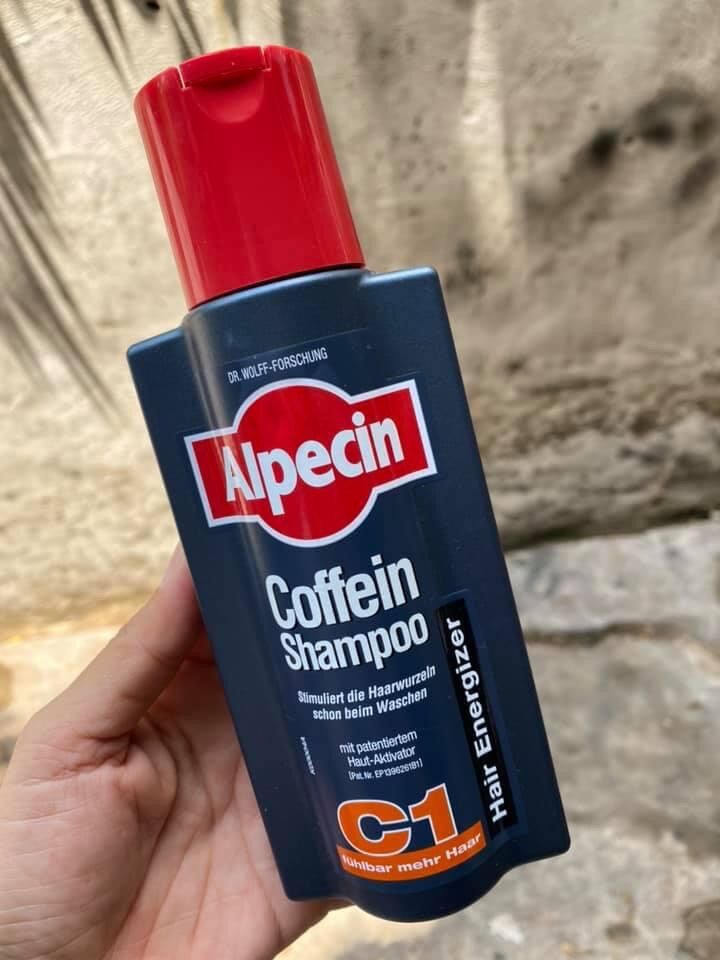 Dầu gội ALPECIN Coffein Shampoo C1 - ngăn ngừa rụng tóc & kích thích mọc tóc, xách tay Đức